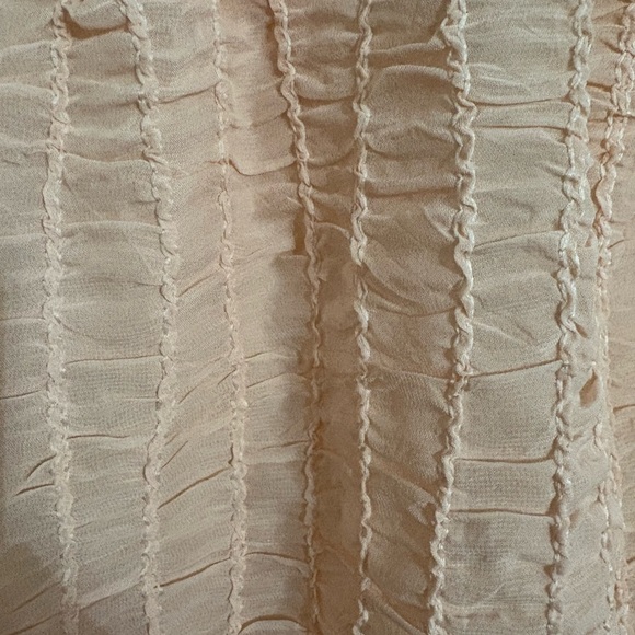 Baby Peachy Pink Tweed Ruffles
Scrunched Diamond Button Down
Size XLarge - Picture 6 of 6